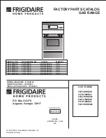Frigidaire FGF379WECK Factory Parts Catalog preview