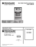 Frigidaire FGF379WECN Factory Parts Catalog preview