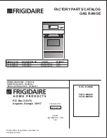 Frigidaire FGF379WECP Factory Parts Catalog preview