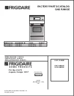 Preview for 1 page of Frigidaire FGF379WECP Factory Parts Catalog