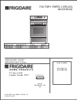 Preview for 1 page of Frigidaire FGF379WJCA Factory Parts Catalog