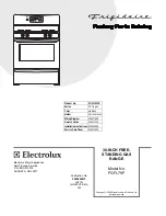 Frigidaire FGFL79F Factory Parts Catalog preview