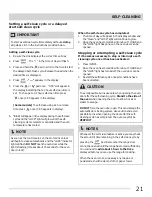 Preview for 21 page of Frigidaire FGGF3031K Service Use And Care Manual