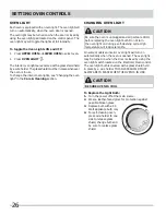 Предварительный просмотр 26 страницы Frigidaire FGGF304DLB Important Safety Instructions Manual