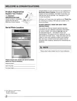 Preview for 2 page of Frigidaire FGGF304DLB1 Use & Care Manual