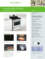 Frigidaire FGGF3054MW Specifications preview