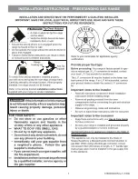 Frigidaire FGGF3058RW Installation Instructions Manual preview