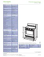 Preview for 2 page of Frigidaire FGGF305MK F Specfications