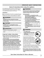 Preview for 3 page of Frigidaire FGGF305MKFA Use & Care Manual