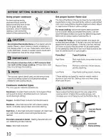 Preview for 10 page of Frigidaire FGGF305MKFA Use & Care Manual