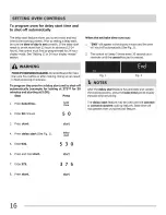 Preview for 16 page of Frigidaire FGGF305MKFA Use & Care Manual