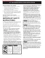 Preview for 2 page of Frigidaire FGGF3685TS Installation Instructions Manual