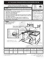 Frigidaire FGGS3045KB - 30' Gas Slide-In Range Gallery Mono Group Installation Manual предпросмотр