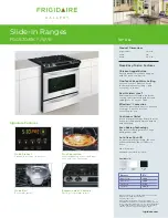 Preview for 1 page of Frigidaire FGGS3045KB - 30' Gas Slide-In Range Gallery Mono Group Product Specifications