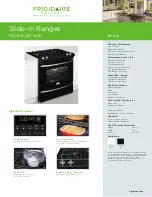 Frigidaire FGGS3075K W/B Specification Sheet предпросмотр