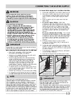 Preview for 13 page of Frigidaire fghb2844lfe Use & Care Manual