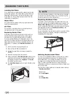 Preview for 14 page of Frigidaire FGHC2334KP - Gallery 22.6 Cu. Ft. Side Use And Care Manual