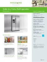 Предварительный просмотр 1 страницы Frigidaire FGHC2342L F Specifications