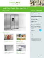 Frigidaire FGHC2345LF Specification & Installation Instructions предпросмотр