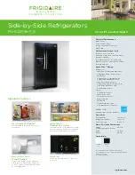 Frigidaire FGHC2379K - Gallery 22.6 Cu. Ft. Side Specification Sheet предпросмотр