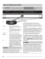 Предварительный просмотр 4 страницы Frigidaire FGHD2465NB (Spanish) Uso Y Cuidado