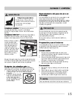 Preview for 15 page of Frigidaire FGHD2465NB (Spanish) Uso Y Cuidado