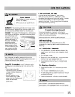 Preview for 15 page of Frigidaire FGHD2465NB0A Use & Care Manual