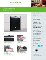 Frigidaire FGHD2471KB - Gallery Premier - 24" Dishwasher Specifications preview