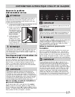 Preview for 17 page of Frigidaire FGHF2378ME (French) L'Utilisation Et L'Entretien