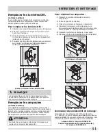 Preview for 31 page of Frigidaire FGHF2378ME (French) L'Utilisation Et L'Entretien