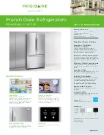 Предварительный просмотр 1 страницы Frigidaire FGHN2844E Specification Sheet