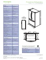 Предварительный просмотр 2 страницы Frigidaire FGHN2844E Specification Sheet