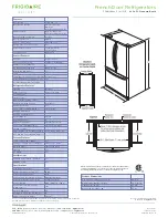 Предварительный просмотр 2 страницы Frigidaire FGHN2844LE Product Specifications