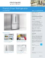 Frigidaire FGHN2866PF Product Dimensions предпросмотр