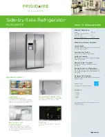 Предварительный просмотр 1 страницы Frigidaire FGHS2355P F Information