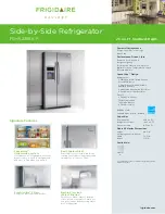 Предварительный просмотр 1 страницы Frigidaire FGHS2365KF Specification Sheet