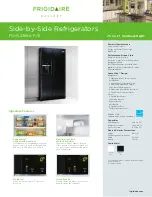 Preview for 1 page of Frigidaire FGHS2369K Specification Sheet