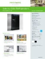 Frigidaire FGHS2655K Specification Sheet preview