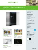 Предварительный просмотр 1 страницы Frigidaire FGHS2669K Specification Sheet