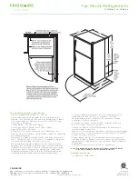 Предварительный просмотр 2 страницы Frigidaire FGHT1844K F Specification Sheet