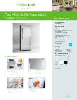 Frigidaire FGHT1846K F Specification Sheet preview