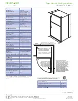 Предварительный просмотр 2 страницы Frigidaire FGHT1846KE - Gallery 18' Refrigerator Product Specifications