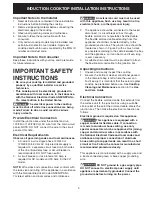 Preview for 3 page of Frigidaire FGIC3666TBA Installation Instructions Manual