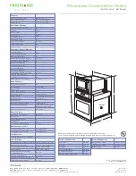 Preview for 2 page of Frigidaire FGMC2765KB - Gallery 27" Microwave Combination Oven Specifications