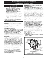 Preview for 3 page of Frigidaire FGMC2766UDA Installation Instructions Manual