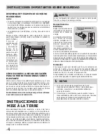 Preview for 4 page of Frigidaire FGMO205KB - Gallery 2.0 cu. Ft. Microwave (Spanish) Uso Y Cuidado