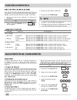 Preview for 16 page of Frigidaire FGMO205KB - Gallery 2.0 cu. Ft. Microwave (Spanish) Uso Y Cuidado