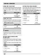 Preview for 10 page of Frigidaire FGMO206NTD Use & Care Manual