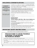 Preview for 2 page of Frigidaire FGMO3067UD Use & Care Manual