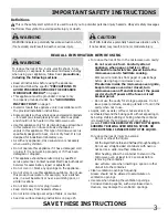 Preview for 3 page of Frigidaire FGMO3067UD Use & Care Manual